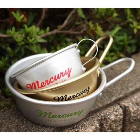 マーキュリー シェラカップ アルミカップ アルミニウム アウトドア キャンプ イベント ガレージ おしゃれ 食器 雑貨 MERCURY アルミスタッキングカップ サイズL