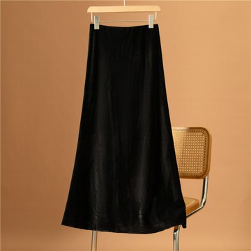 女士半身裙 大碼胖mm2025春秋新款寬松百搭半身裙A字裙中長裙女
