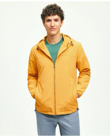 Brooks Brothers Men's Nylon Windbreaker Sweater | Yellow | Size 2XL