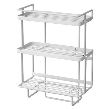 費歐家 三層馬桶水箱上方置物架 白色 免釘安裝  1個