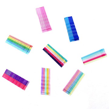 1065 彩色一字夾10入 糖果髮夾髮飾 波浪髮夾 馬卡龍髮夾 美髮造型 瀏海夾