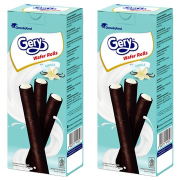 Gery 芝莉 捲心酥 - 香脆威化包裹清新香草 獨立包裝設計 方便攜帶  120g  2盒