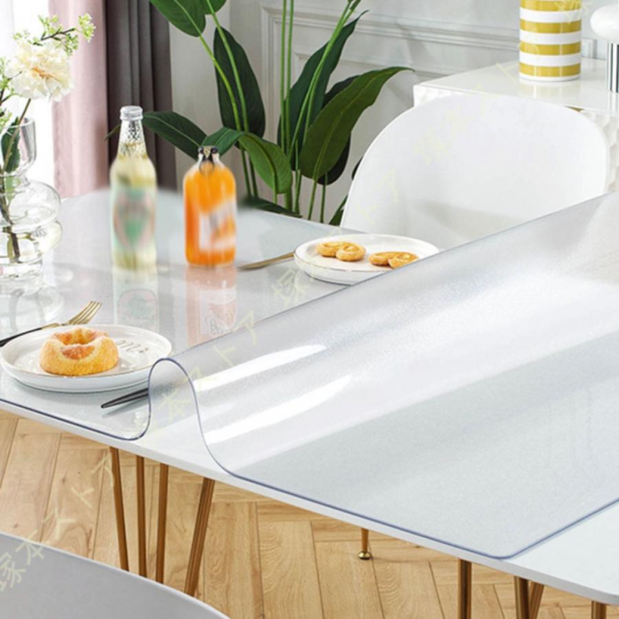 XQH テーブルクロス 透明 撥水加工 おしゃれ 厚1mm テーブルマット PVC 正方形 食卓デスクマット 防水 撥油 耐熱 汚れ防止 傷防止 家庭用  テーブルクロス 透明 通販 LINEポイント最大0.5%GET LINEショッピング