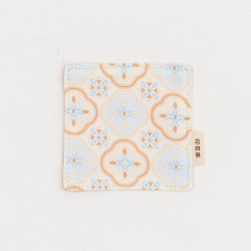 【印花樂】印花布杯墊二入組-10x10/玻璃海棠/暖陽甜杏