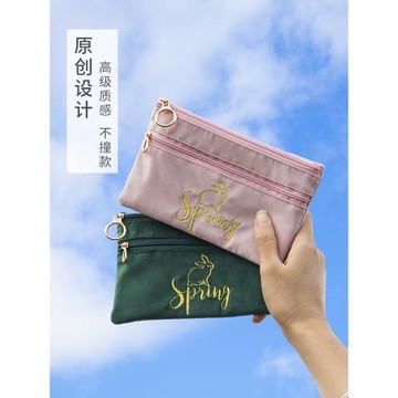 手機袋子布袋便攜時尚手拿包手腕女士零錢包可放手機包精致小包包