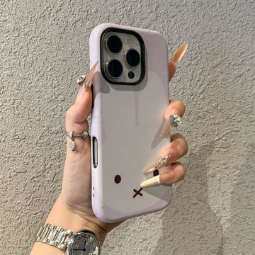 大臉兔適用蘋果17promax手機殼iPhone16pro卡通15pro女13可愛14新