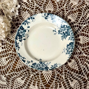 50363-美麗法國古董湯皿23cm St. Amand Hamage Marie Louise