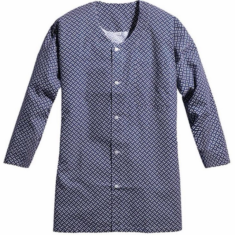 Lサイズ 鯉口シャツ ダボシャツ ヒョウ柄 祭り着 ハンドメイド 巴屋