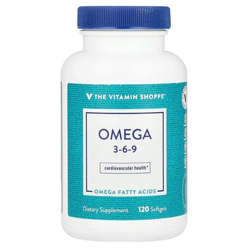 The Vitamin Shoppe, Omega-3-6-9，120 粒軟膠囊
