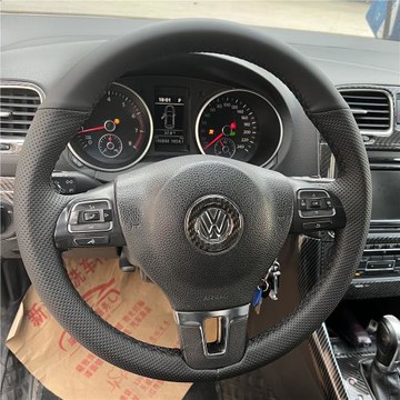 大眾邁騰B7L速騰帕薩特CC途觀L高爾夫6寶來 凌度專用手縫方向盤套