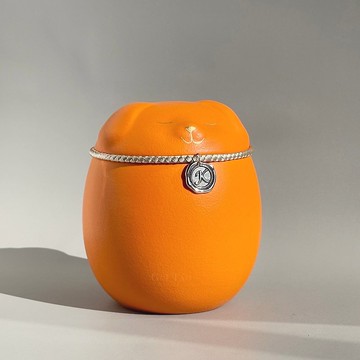 【客製化】 字母・祈福犬(橘) | 寵物骨灰罐