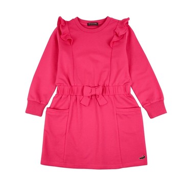 Crocodile Junior小鱷魚童裝- 荷葉邊腰間蝴蝶結設計洋裝- C66397-10 小童版