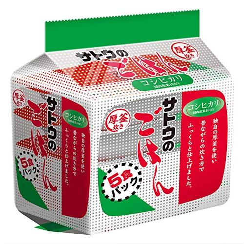 サトウ サトウのごはん コシヒカリ 5食パック×8袋