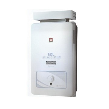 SAKURA 12L 屋外抗風熱水器 GH1206(NG1/RF式)