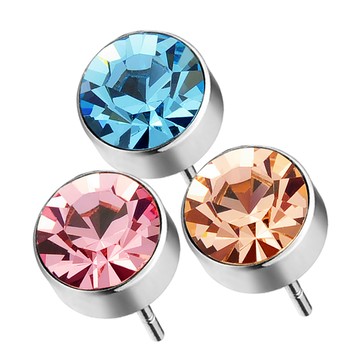 會員專屬．耳環．單鑽．低敏．4MM．無禮盒