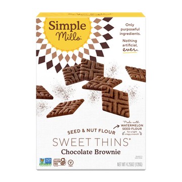 Simple Mills Sweet Thins Chocolate Brownie 4.25 oz
