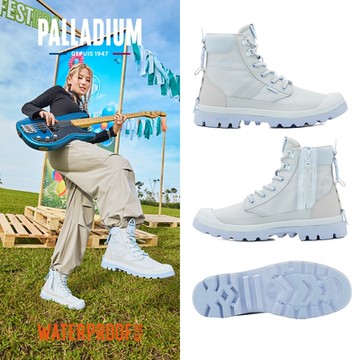 PALLADIUM SPORTCUFF LT+ VPR WP+橘標輕量防水靴/防水鞋/休閒鞋-男鞋/女鞋冰河灰/淺藍