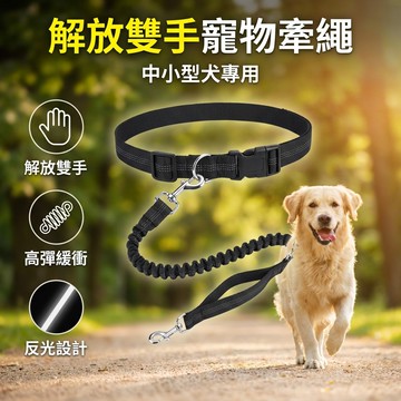 【台灣現貨】腰間寵物伸縮牽繩 伸縮 牽繩 懶人遛狗 解放雙手 寵物牽繩