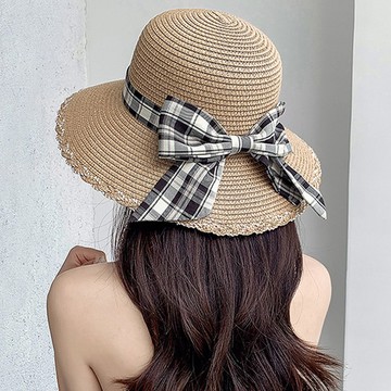 韓系沙灘風遮陽草帽(KDH-D81)