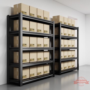 倉儲倉庫多層貨架家用置物架落地儲物鐵架子角鋼超市展示架地下室