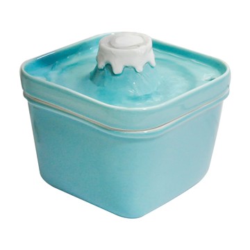 陶瓷寵物飲水機 尺寸14x14x13cm 1.5kg  富士山  1台