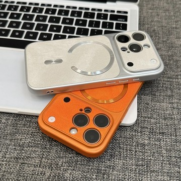 牛仔布紋 抗指紋 磁吸無線充電 適用於 iPhone 17 16 15 14 13 12 Pro Max 手機殼 防摔殼