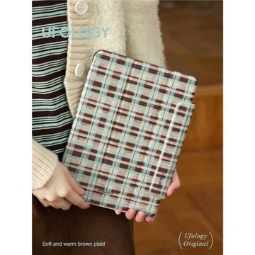 Ufology原創適用ipad10保護殼pro11寸平板mini6保護套air4/5/6磁吸全包air3筆槽13寸蘋果7/8/9/10代格紋蘋果