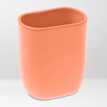 《VERSA》陶製牙刷杯-珊瑚橘-- 牙刷放置架 收納架