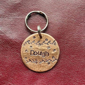 手工客製金屬狗牌 寵物吊牌 寵物名牌  Leaves-03