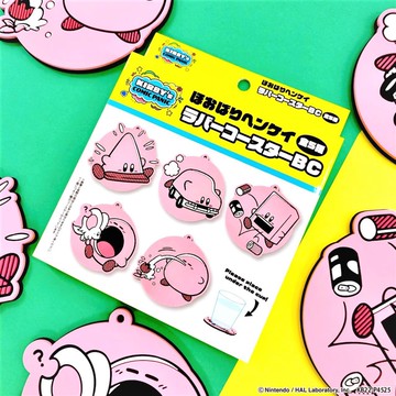 𓅓MOCHO𓅓 現貨 SK JAPAN 盒玩 星之卡比 -塞滿嘴變形- 橡膠杯墊BC 全5種 單盒