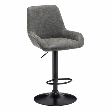 E-home Orlando奧蘭多工業風可調式吧檯椅-兩色可選深灰色