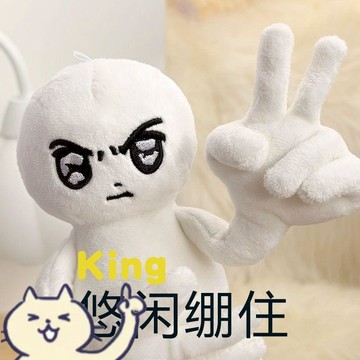 【臺灣出貨】嚴肅小人毛絨玩偶 抽象搞笑表情包公仔掛件 軟絨輕鬆繃住造型 隨身包包掛飾配件 搞怪療癒日常解悶