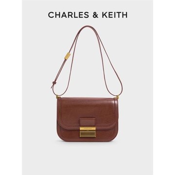 (免運)【雙11預售】CHARLES&KEITH豆腐包CK2-80782444復古金屬扣腋下包