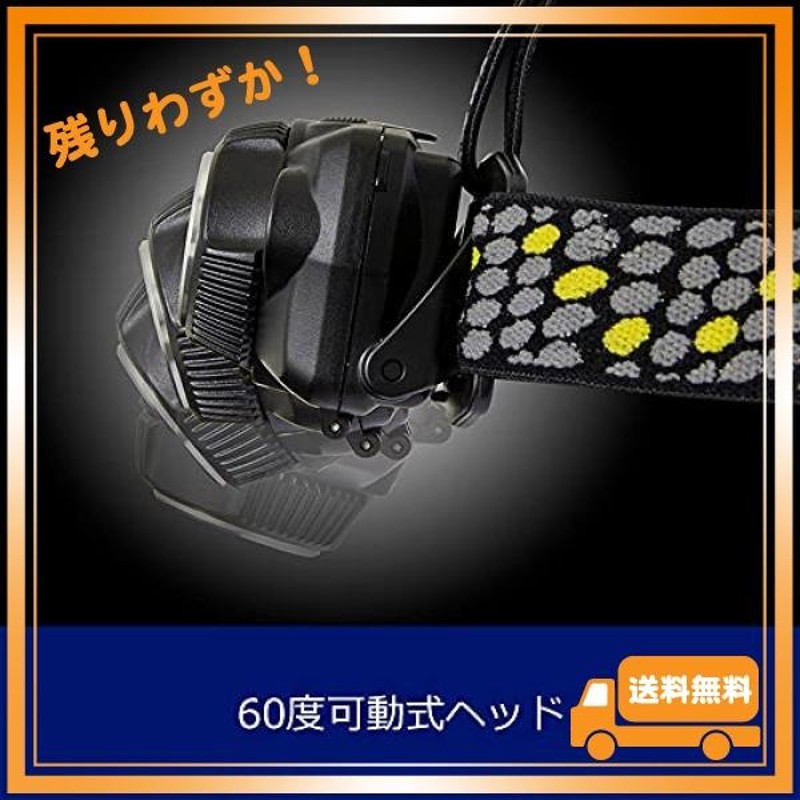 GENTOS(ジェントス) LED ヘッドライト USB充電式(専用充電池/単4電池