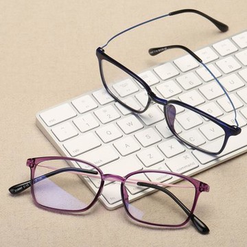 跨境新款TR9防藍光舒適眼鏡框 電腦學生護目鏡彈性不銹鋼眼鏡架