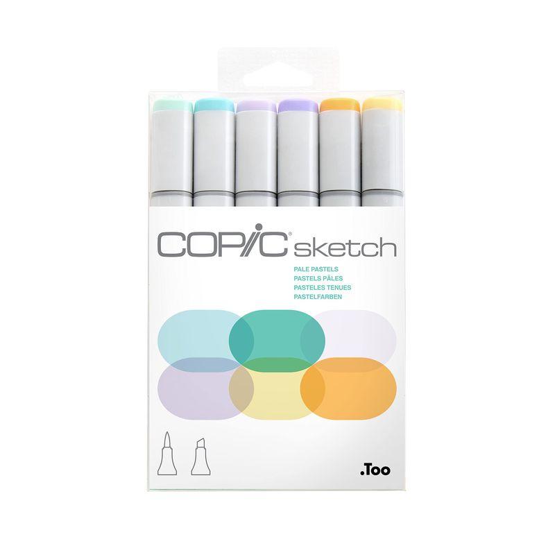 Copic Markers 6-Piece Sketch Set, Pale Pastels by Copic Marker