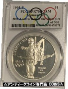 アンティークコイン Gymnastics Commemorative Silver Dollar PR70DCAM PCGS 1995-P