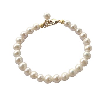 天然珍珠經典款手鍊