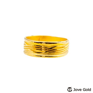 JoveGold漾金飾甜蜜交響曲黃金男戒指
