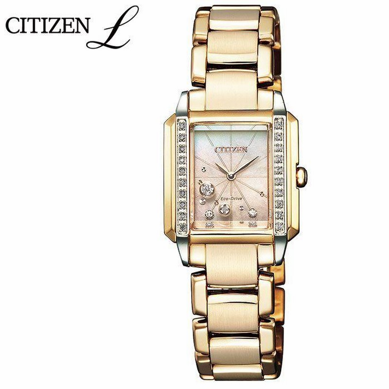 極美品　CITIZEN　シチズン　スクエア　ゴールド　ホワイト　ソーラー　腕時計 極美品 CITIZEN シチズン スクエア ゴールド ホワイト ソーラー