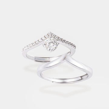 AMARA濃情堅定-莫桑鑽對戒  925銀 莫桑鑽戒指 情人節禮物