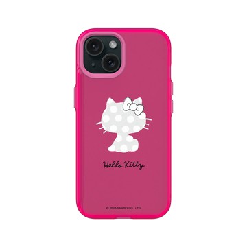 iPhone 15 Clear 粉漾桃 - 三麗鷗-Hello Kitty - 隱形