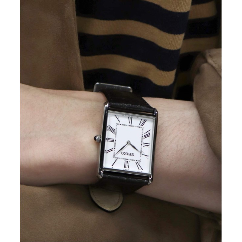 セイコー腕時計SEIKO ESSENTIALS 腕時計　黒×シルバー