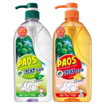 艾比百貨》泡舒洗潔精 洗碗精 PAOS泡舒 綠茶洗碗精 檸檬洗碗精 瓶裝1000g 洗潔精 洗碗精