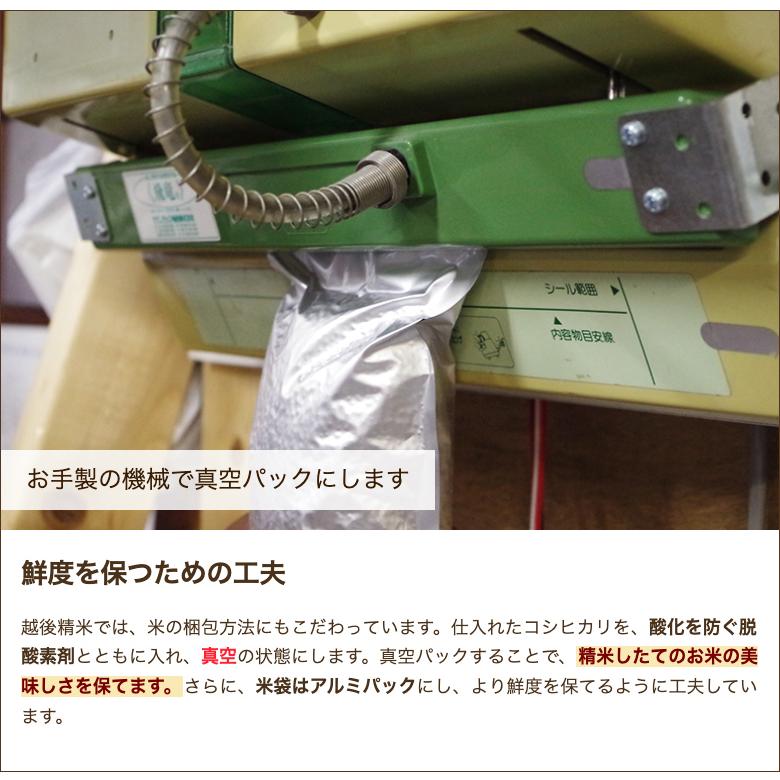 新潟県産コシヒカリ「そのまんま真空パック」精米6合×5パック  越後精米 送料無料