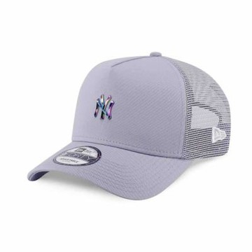 NEW ERA 男女 9FORTY AF 卡車帽 MLB METAL BADGE FW25 紐約洋基 海豚灰 NE14700494