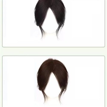 【米蘭精品】真髮髮片補髮塊-自然無痕輕薄補發片蓬鬆增髮女假髮2色74jg8