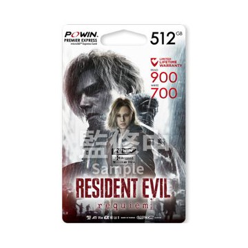 【預購】 Powin x Capcom microSD EXPRESS 惡靈古堡9 特仕記憶卡 512GB - switch 2 專用