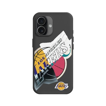 iPhone 17 SolidX 黑 - NBA - 拼接系列-洛杉磯湖人 L.A. Lakers - Style Mix
