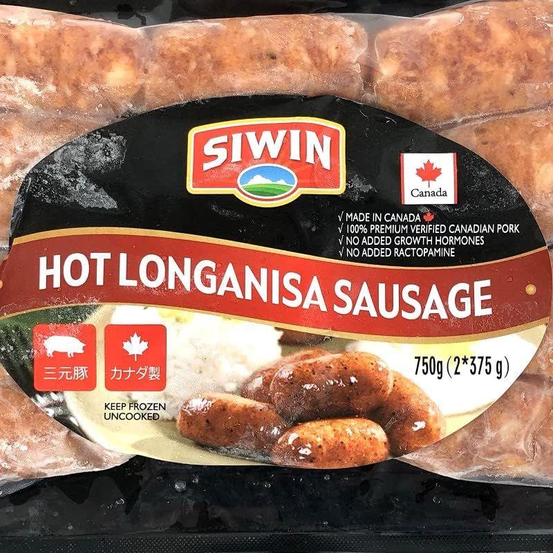 SIWIN ホット ロンガニーサ 750g (フィリピン風ソーセージ・辛口) Philippines Style Sausage